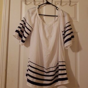 Off the shoulder peasant shirt